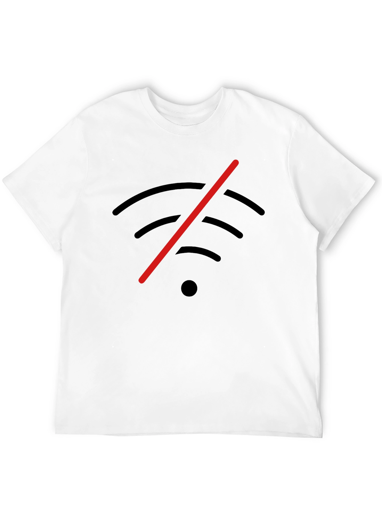 No Wifi Zone T-Shirt - Black Cotton Tee