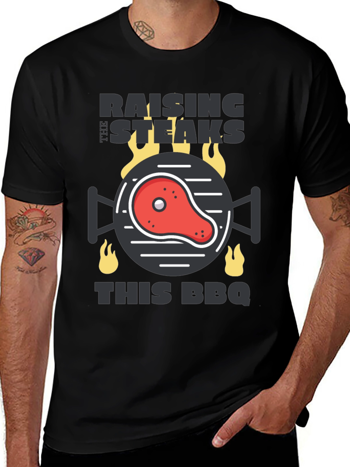 Raising the Steaks BBQ T-Shirt