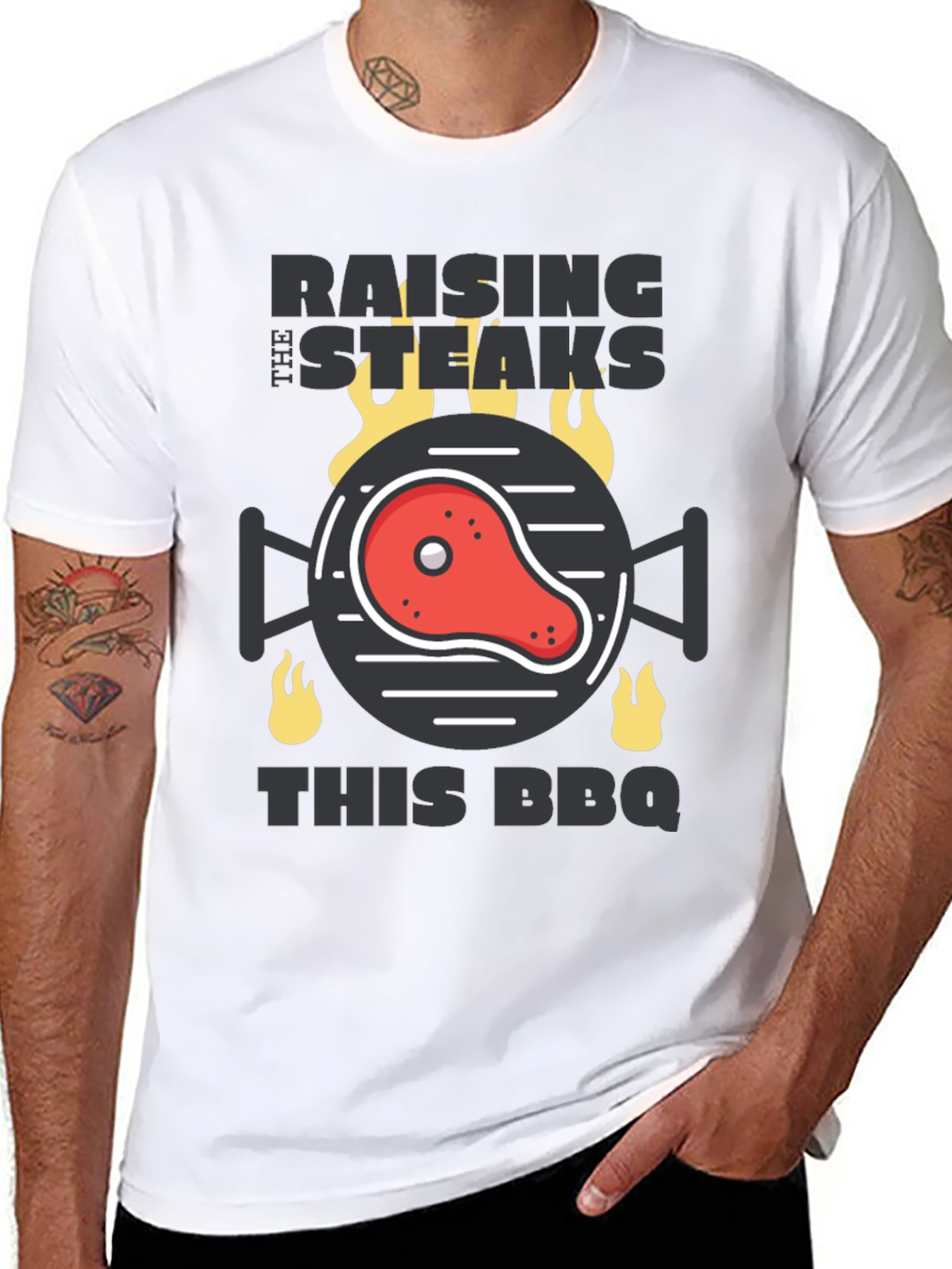 Raising the Steaks BBQ T-Shirt