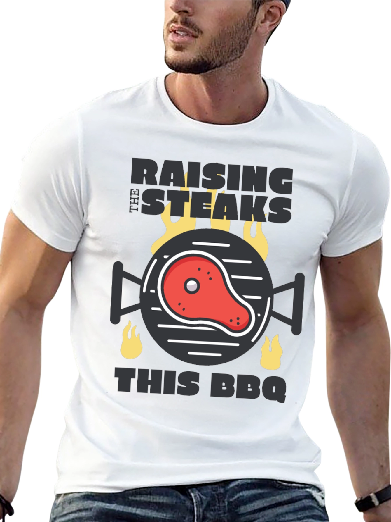 Raising the Steaks BBQ T-Shirt