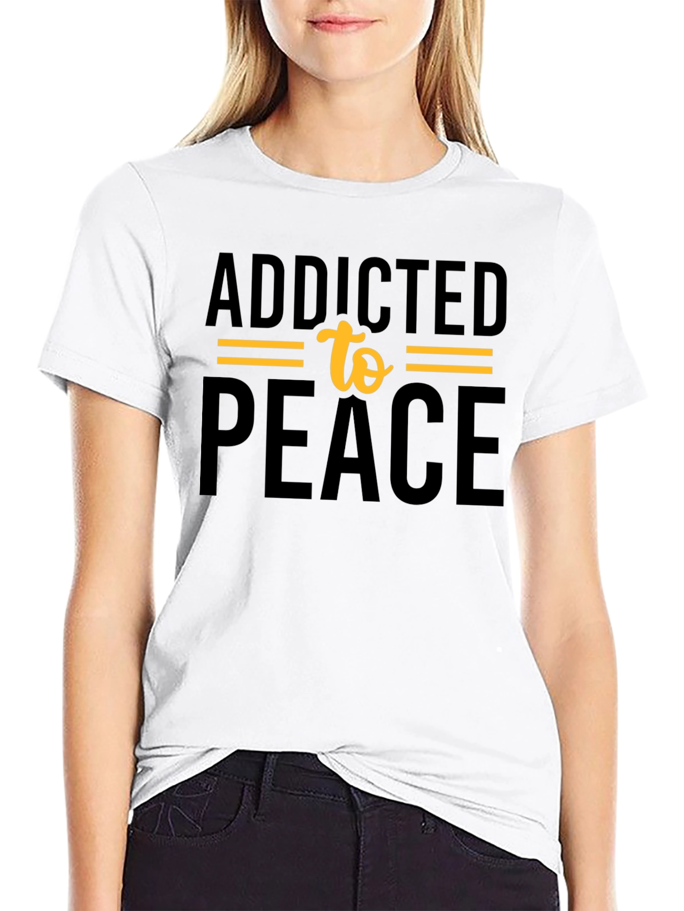Addicted to Peace Graphic T-Shirt