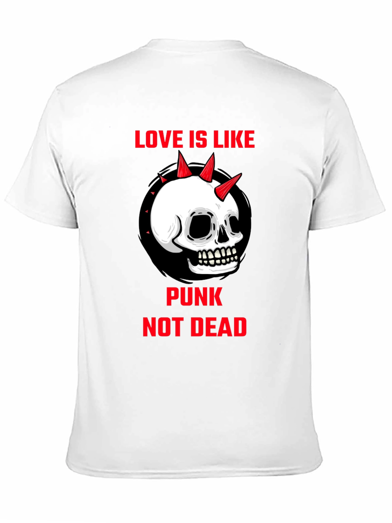 Punk Not Dead Skull Graphic T-Shirt