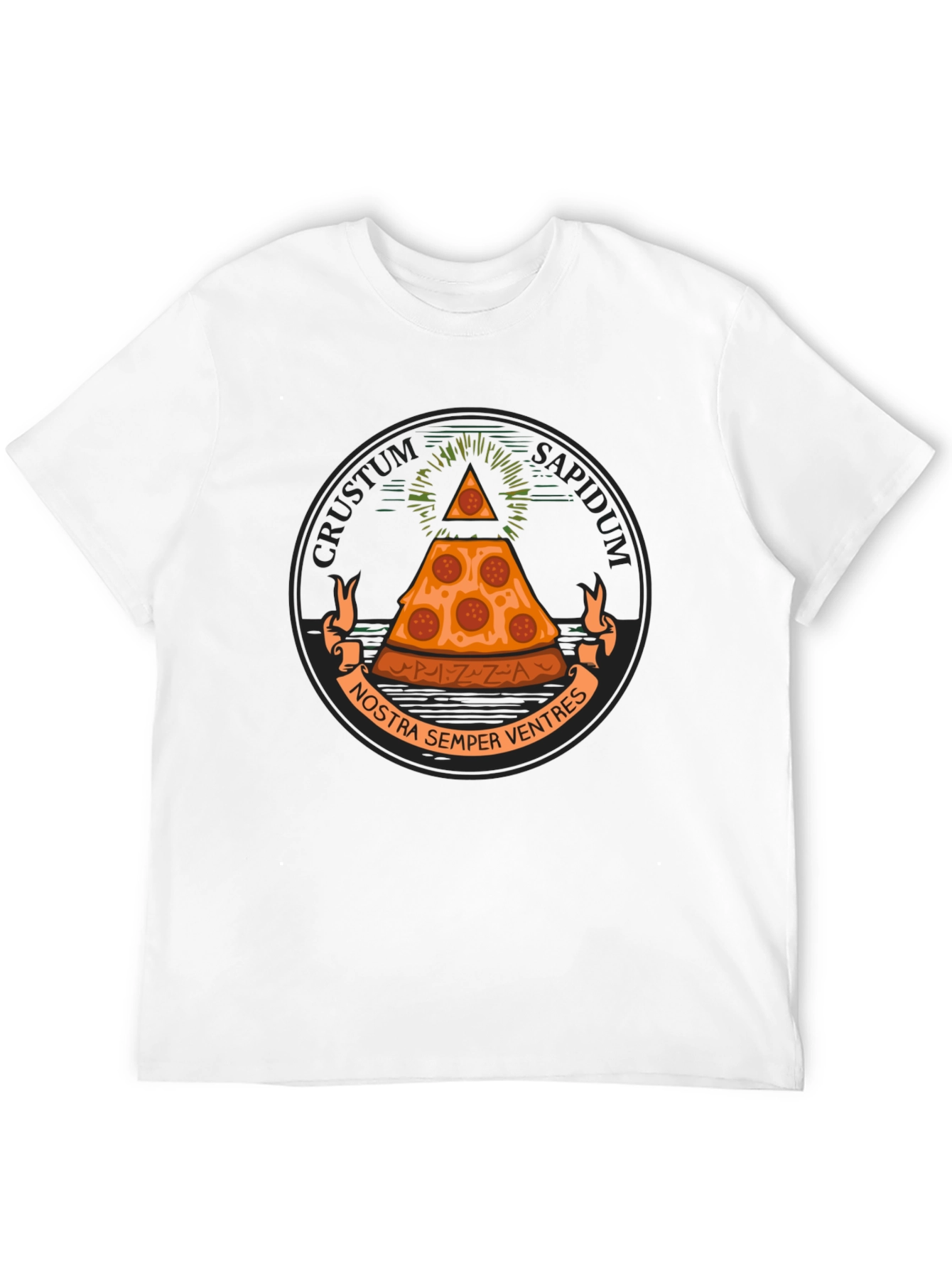 Pizza Illuminati T-Shirt - Crustum Sapidum