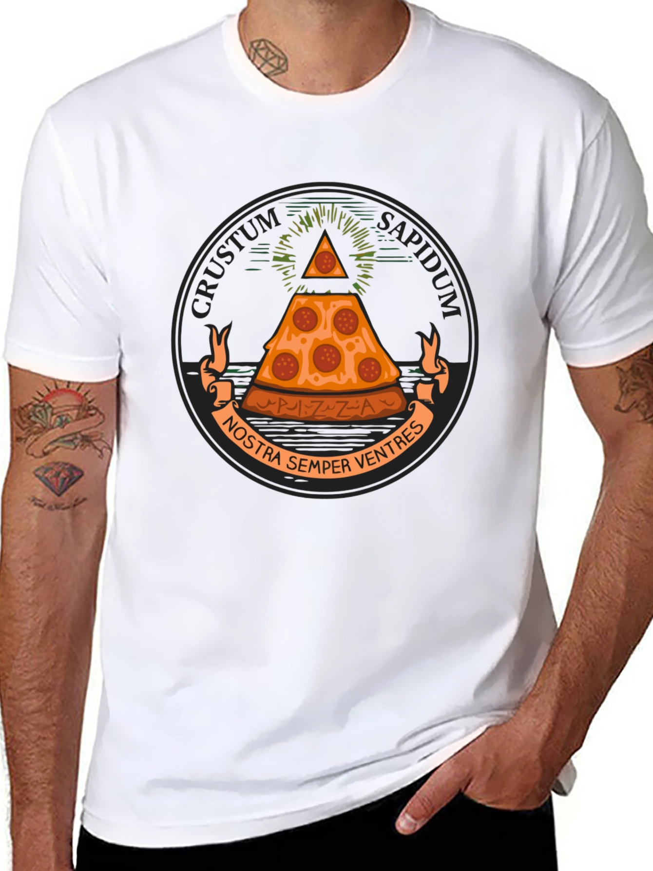 Pizza Illuminati T-Shirt - Crustum Sapidum