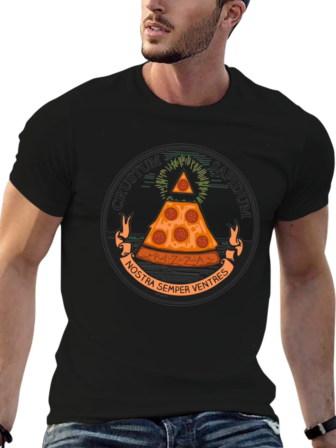 Pizza Illuminati T-Shirt - Crustum Sapidum