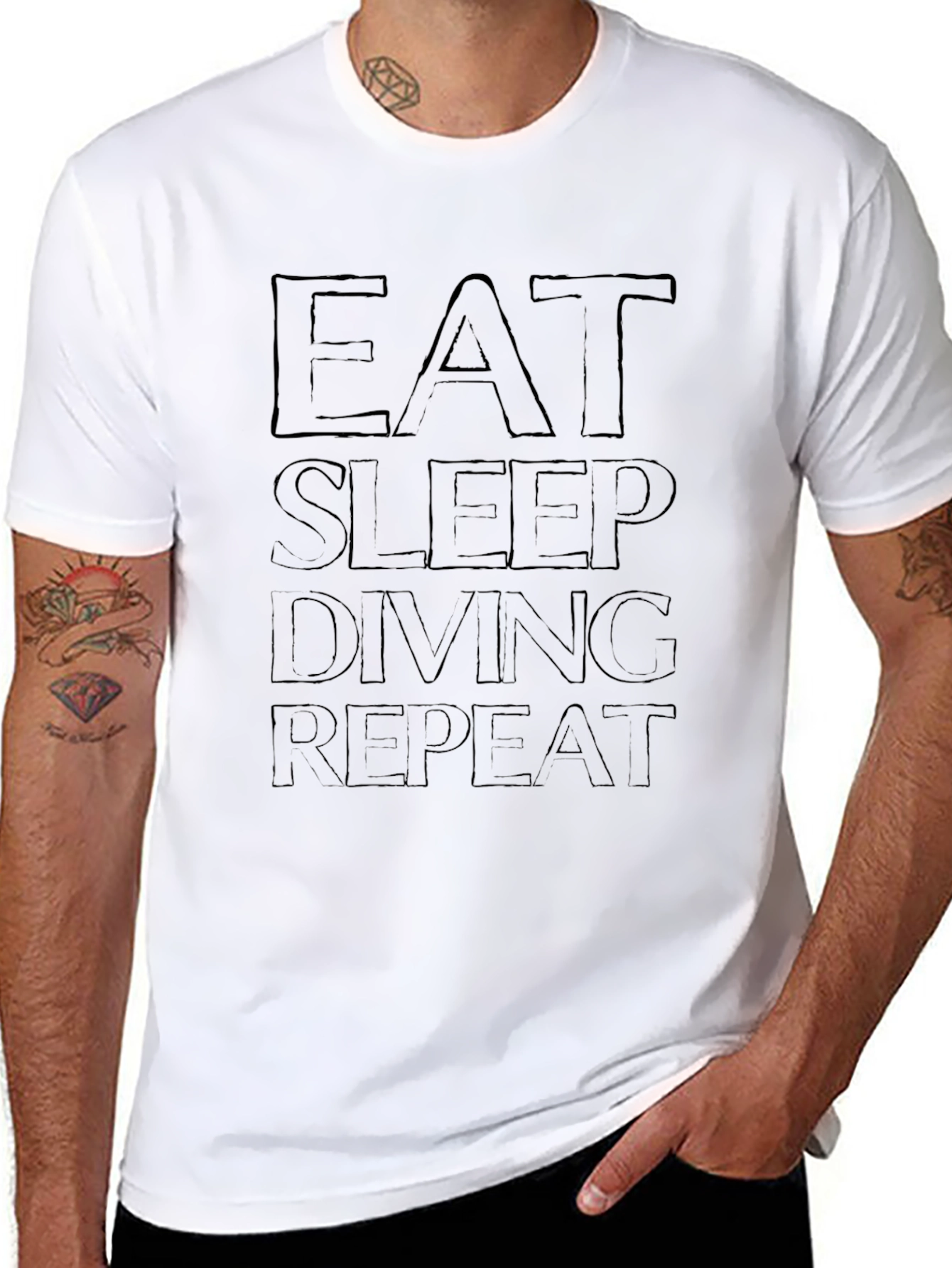 Eat Sleep Diving Repeat T-Shirt