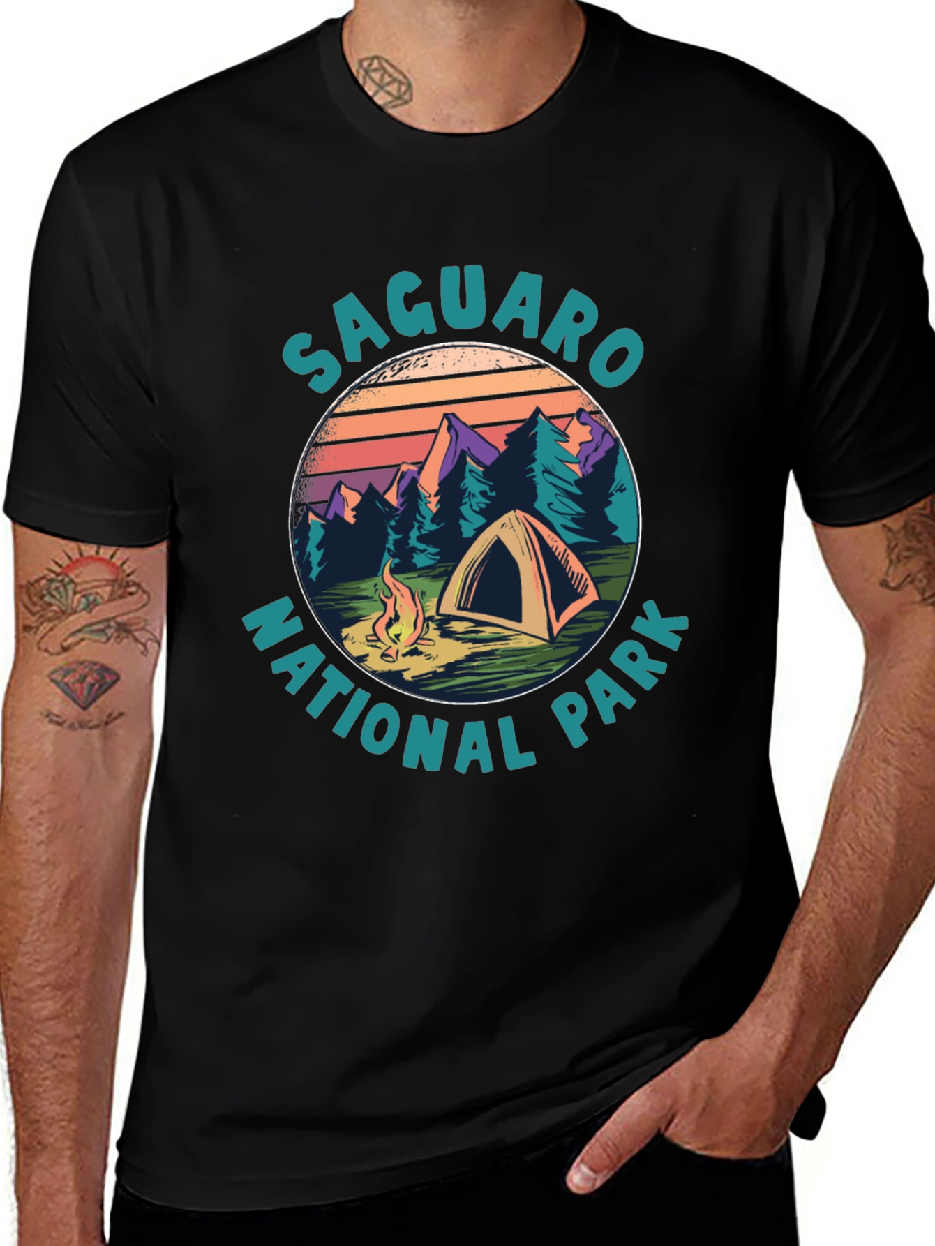 Saguaro National Park Camping T-Shirt