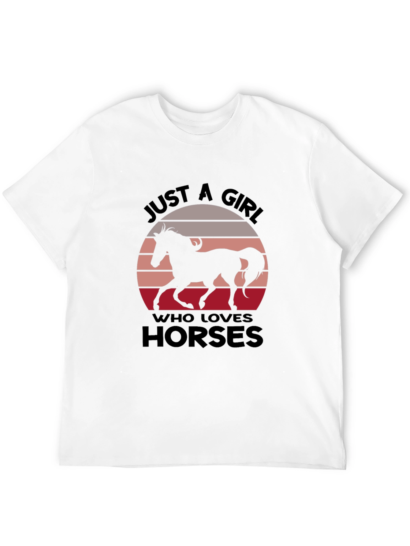 Just a Girl Who Loves Horses Graphic Tee