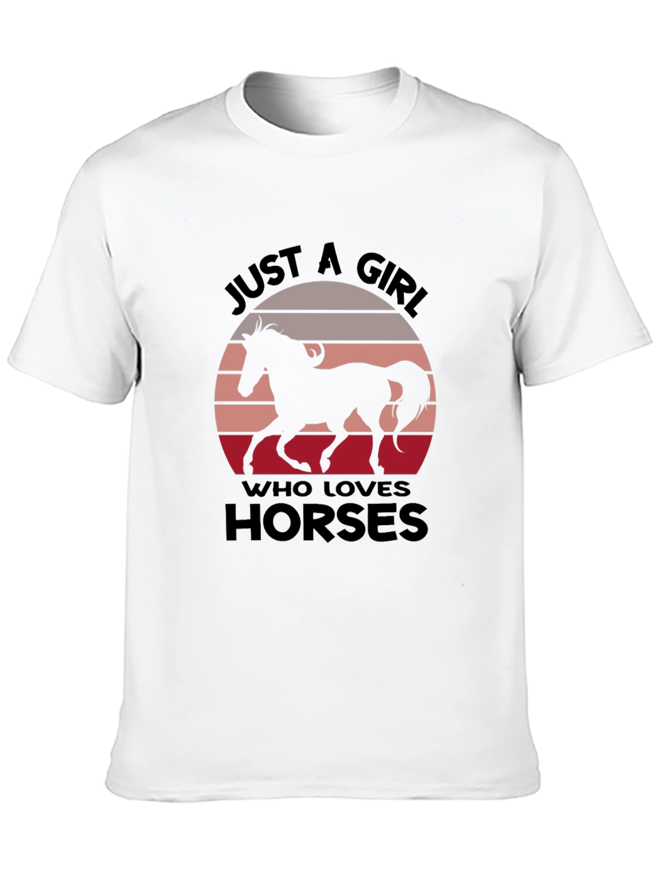 Just a Girl Who Loves Horses Graphic Tee