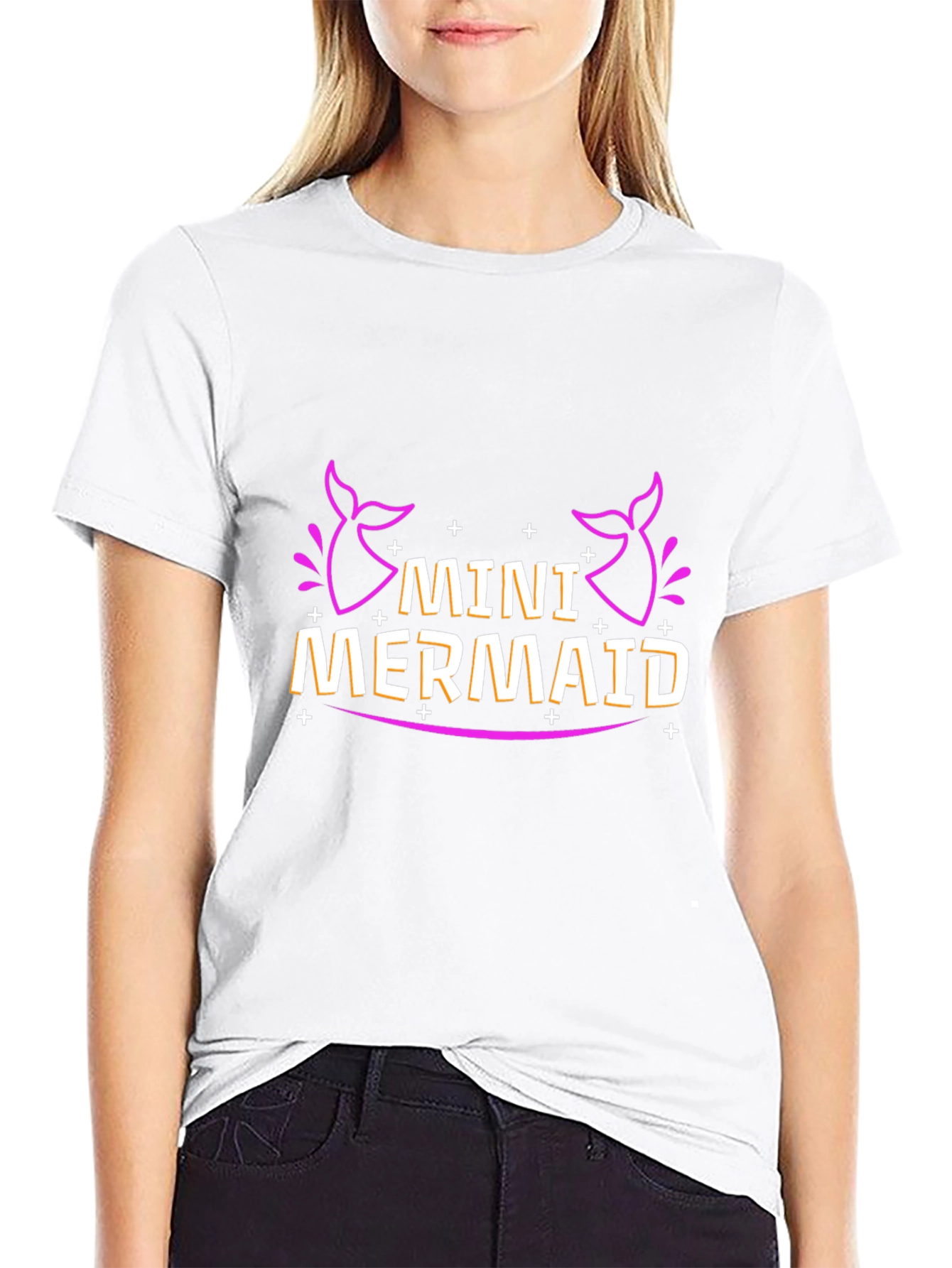 Mini Mermaid Black T-Shirt