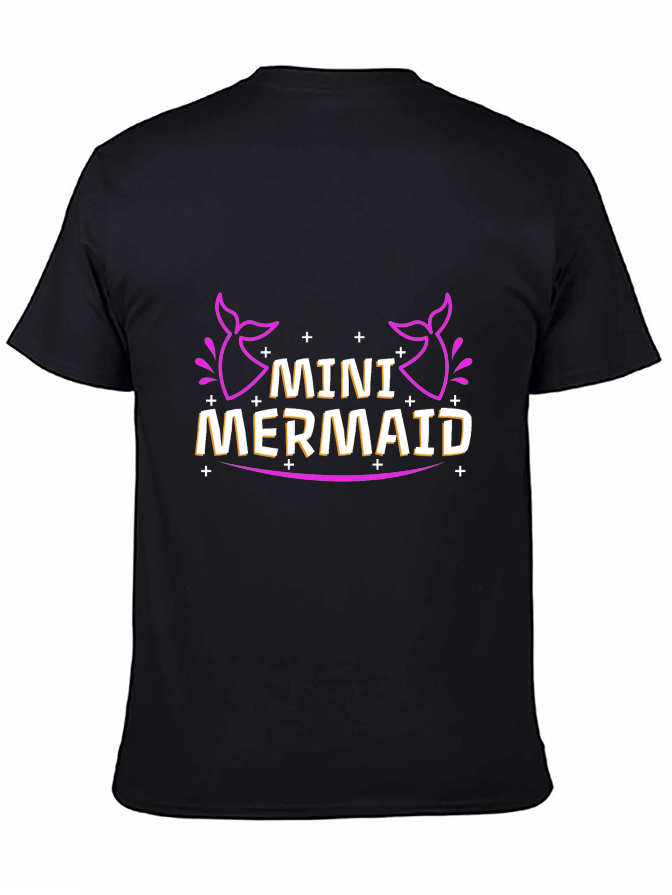Mini Mermaid Black T-Shirt