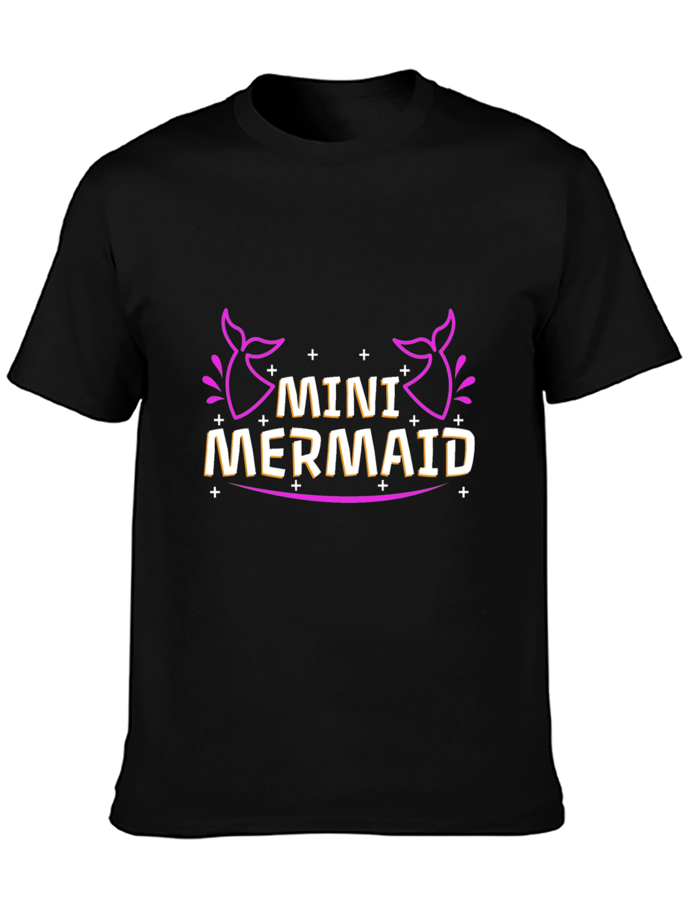 Mini Mermaid Black T-Shirt