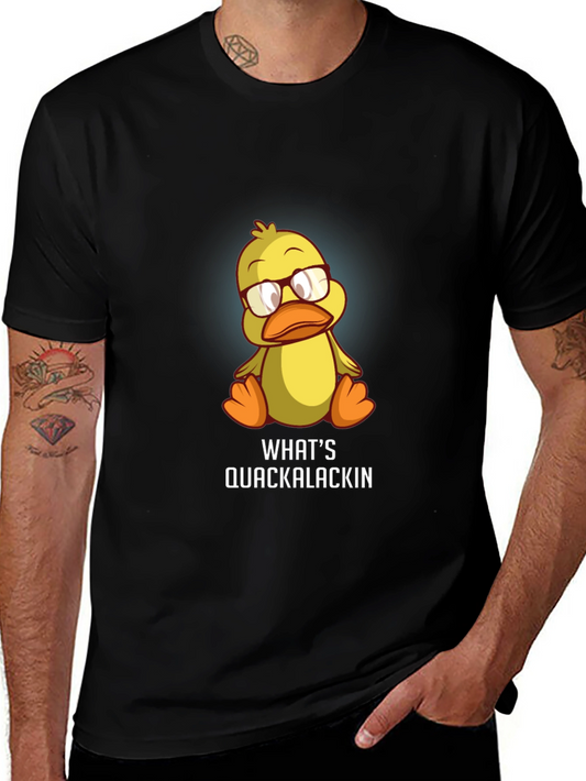 Whats Quackalackin Funny Duck Graphic Tee