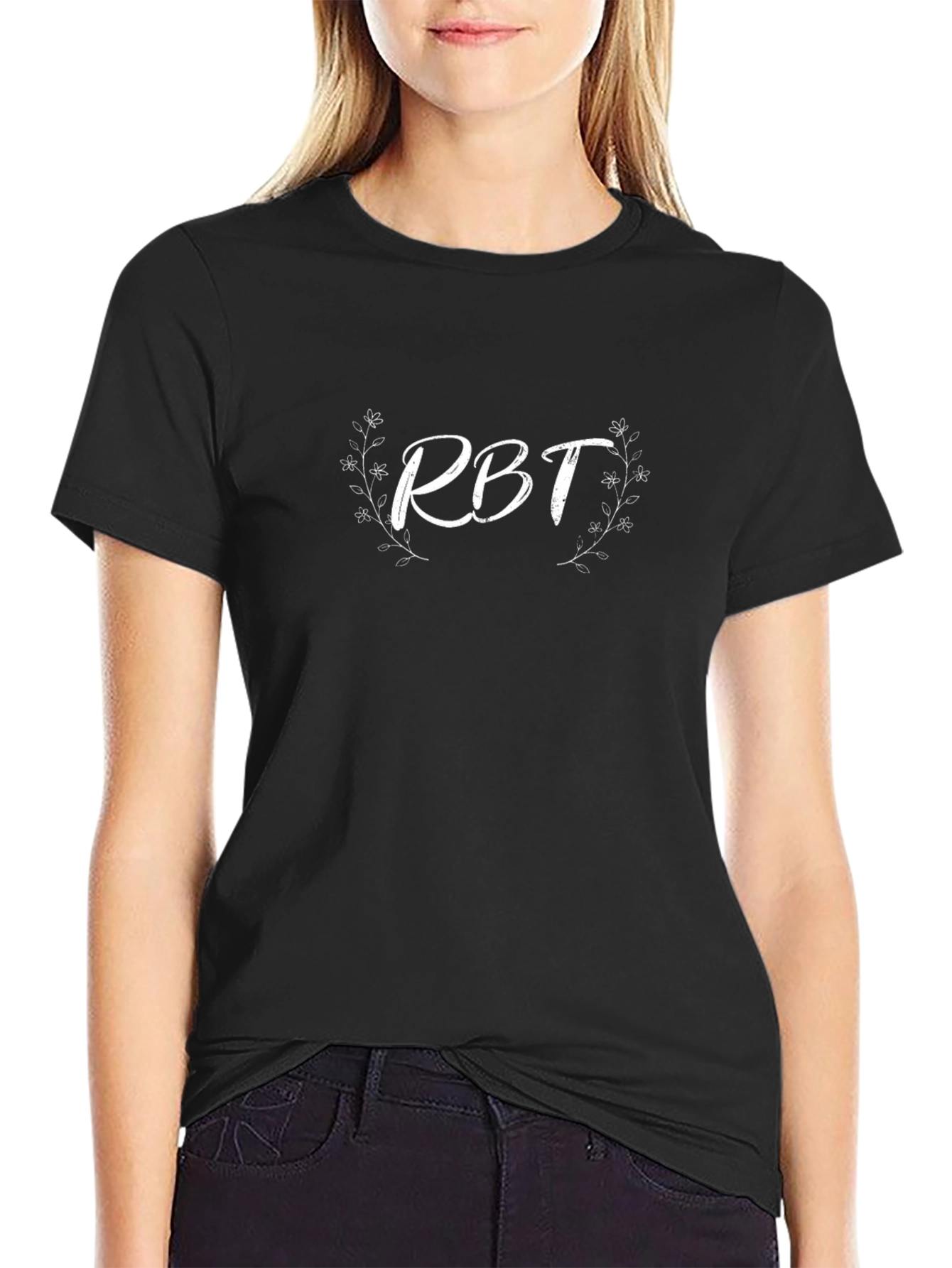 RBT Floral Graphic Black T-Shirt