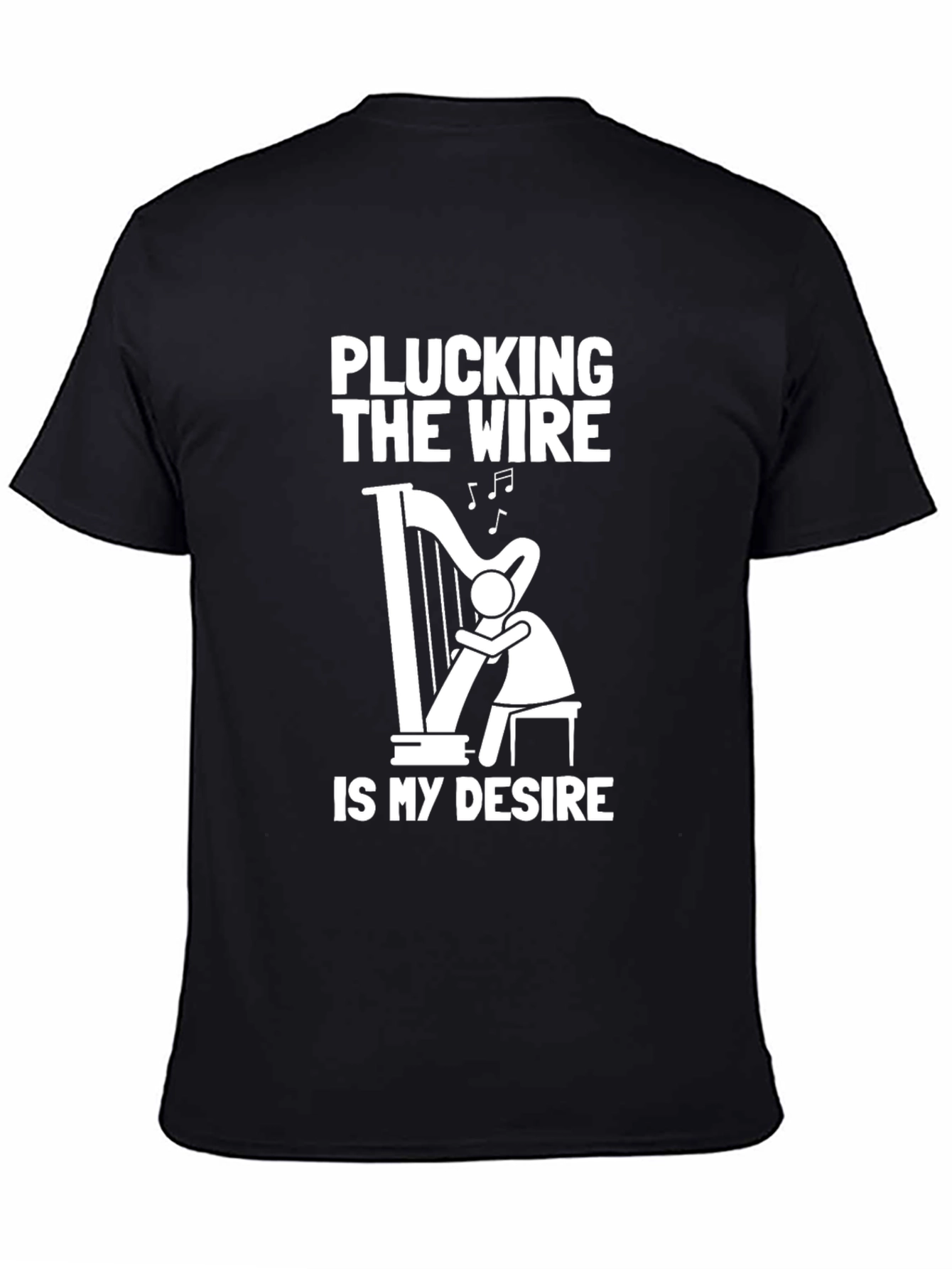 Plucking the Wire Harp Graphic T-Shirt
