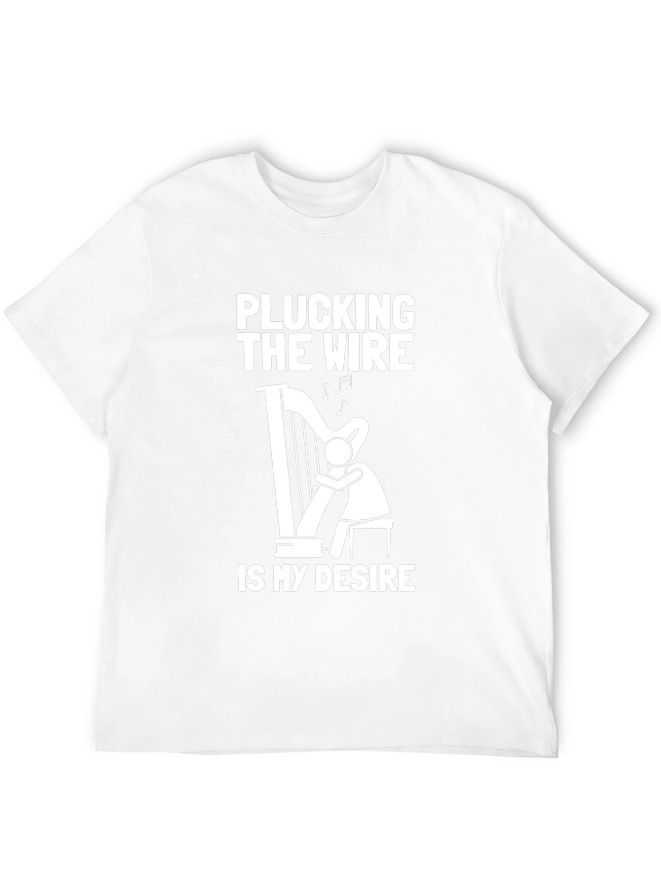 Plucking the Wire Harp Graphic T-Shirt