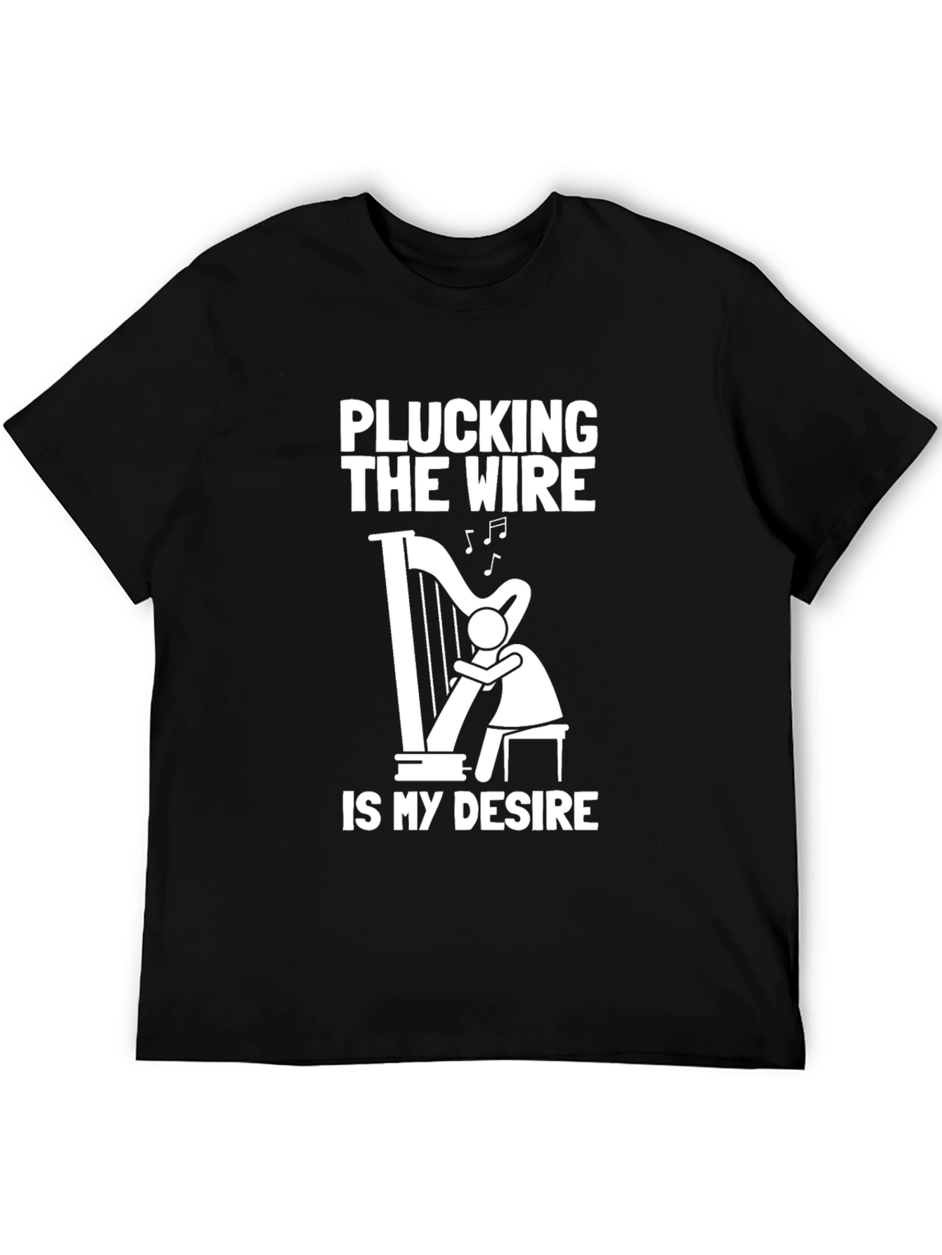 Plucking the Wire Harp Graphic T-Shirt