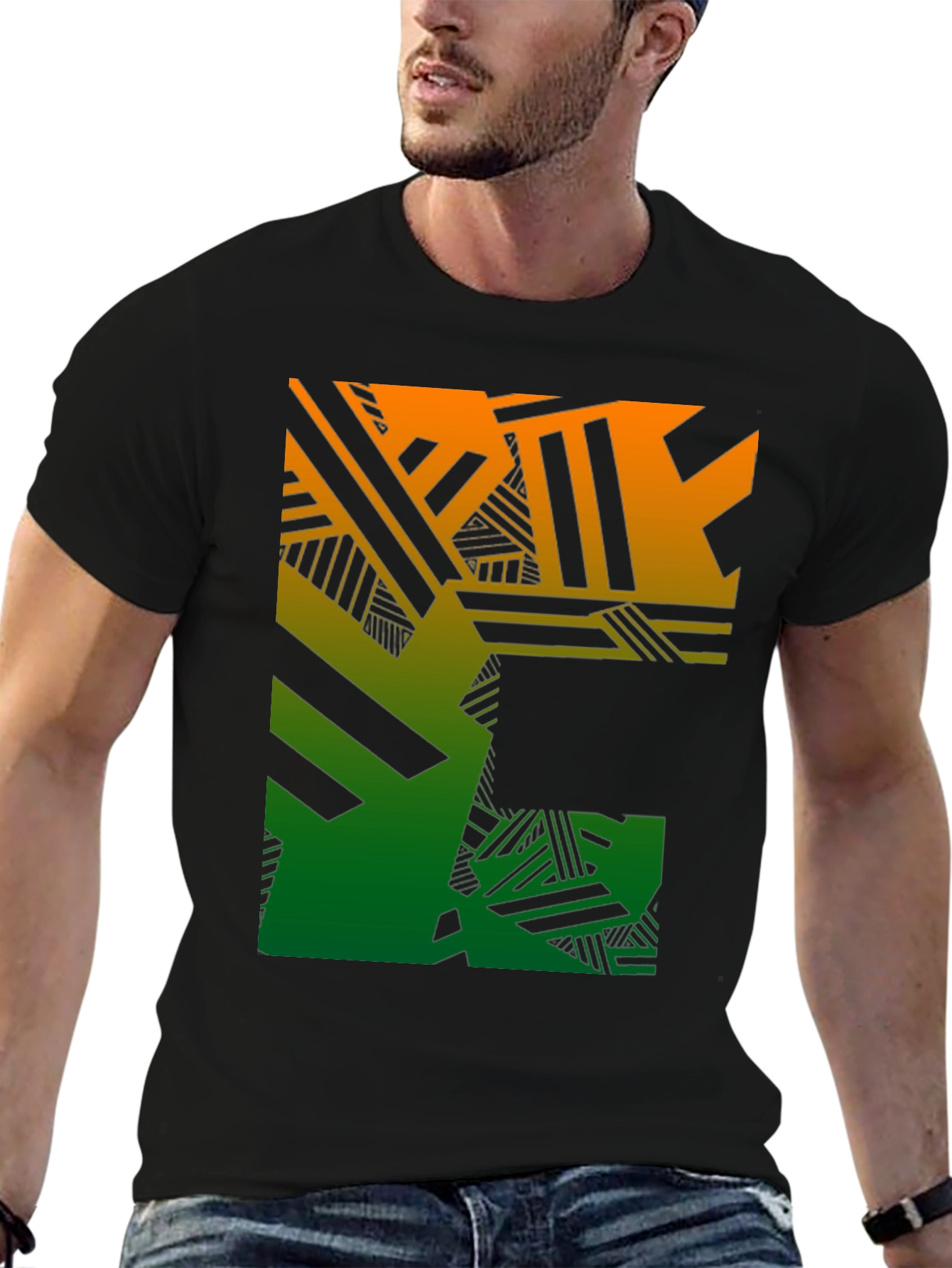 Geometric Gradient T-Shirt