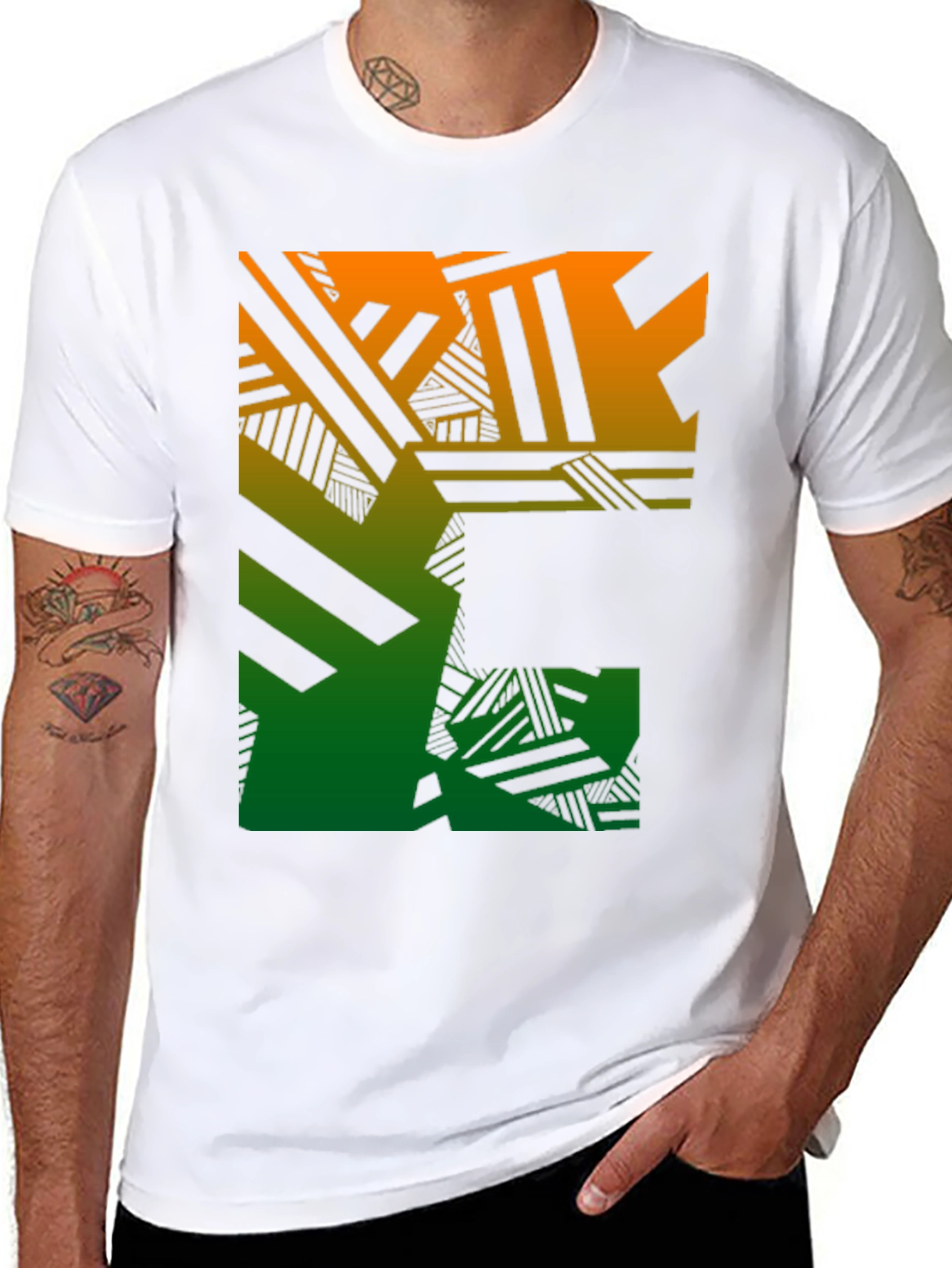 Geometric Gradient T-Shirt