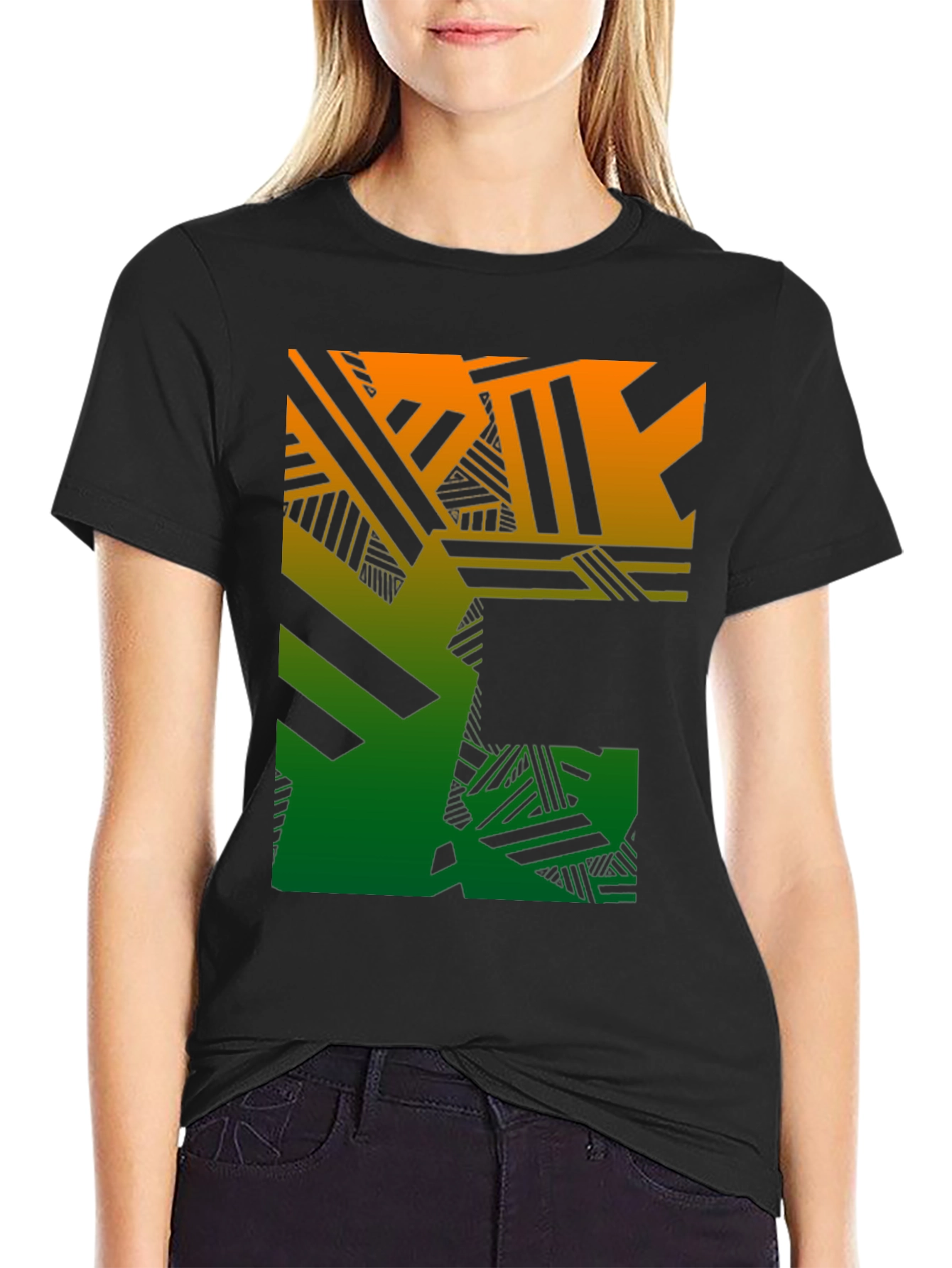 Geometric Gradient T-Shirt