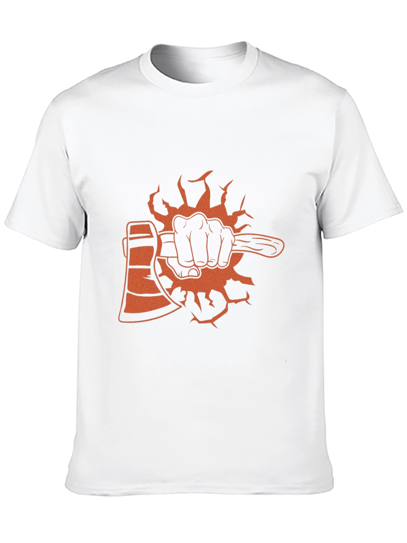 Black Axe T-Shirt Lumberjack Hand Graphic Tee