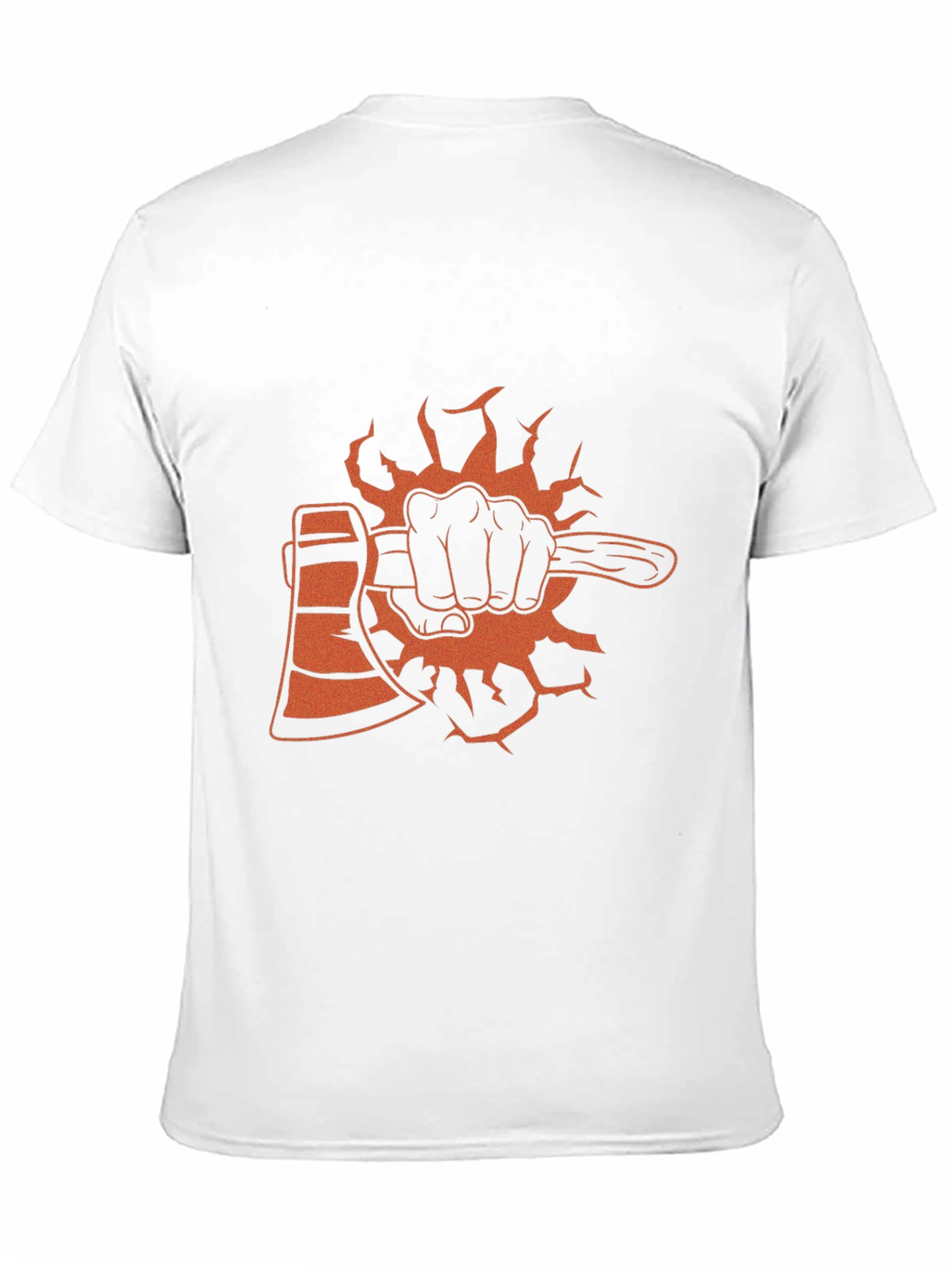 Black Axe T-Shirt Lumberjack Hand Graphic Tee