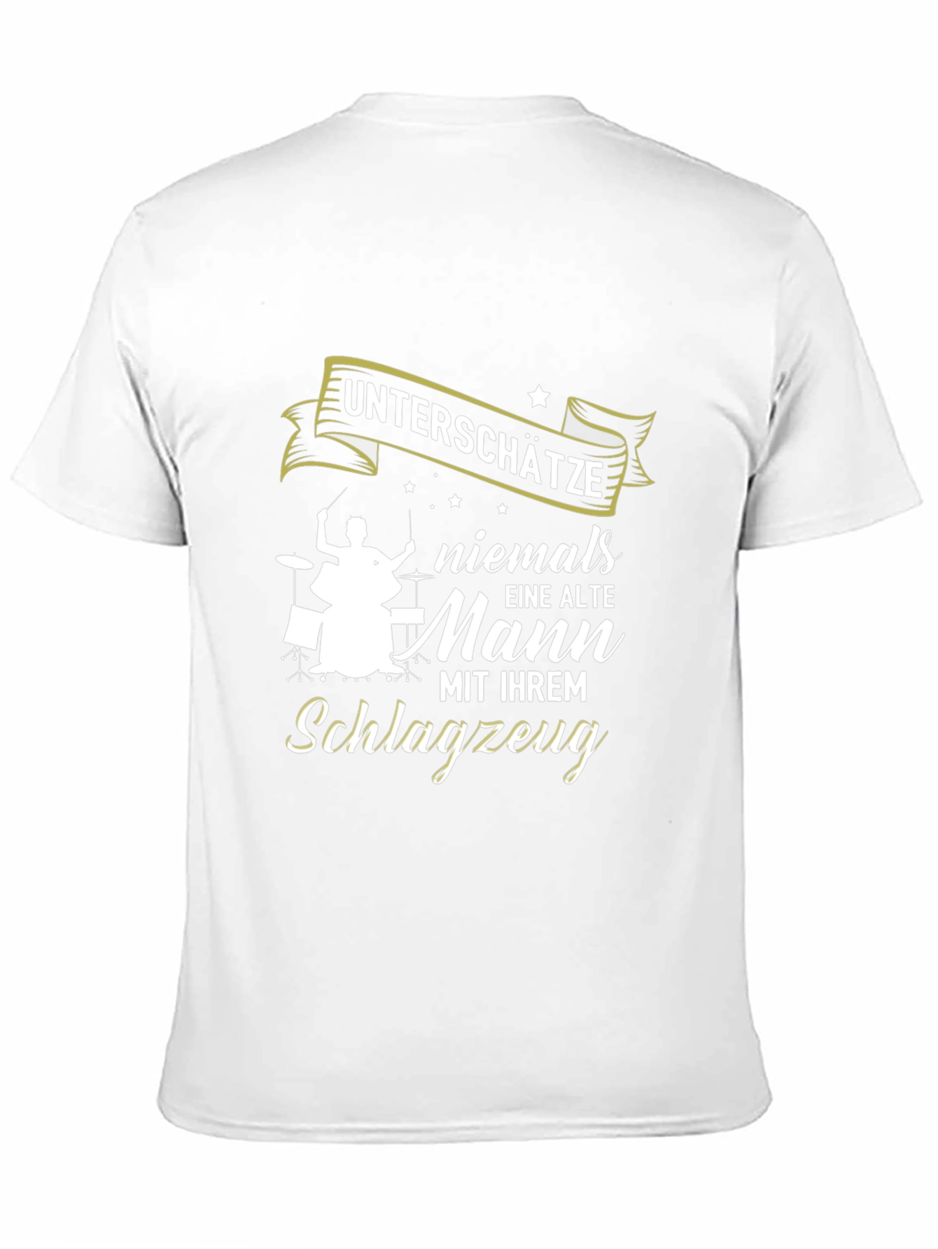 Drummer Old Man T-Shirt - Never Underestimate