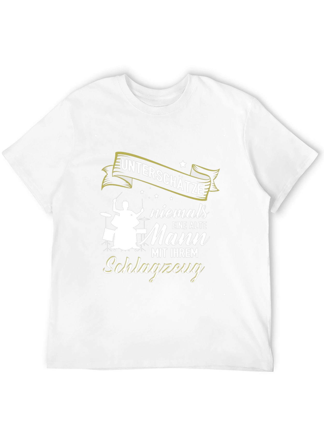 Drummer Old Man T-Shirt - Never Underestimate