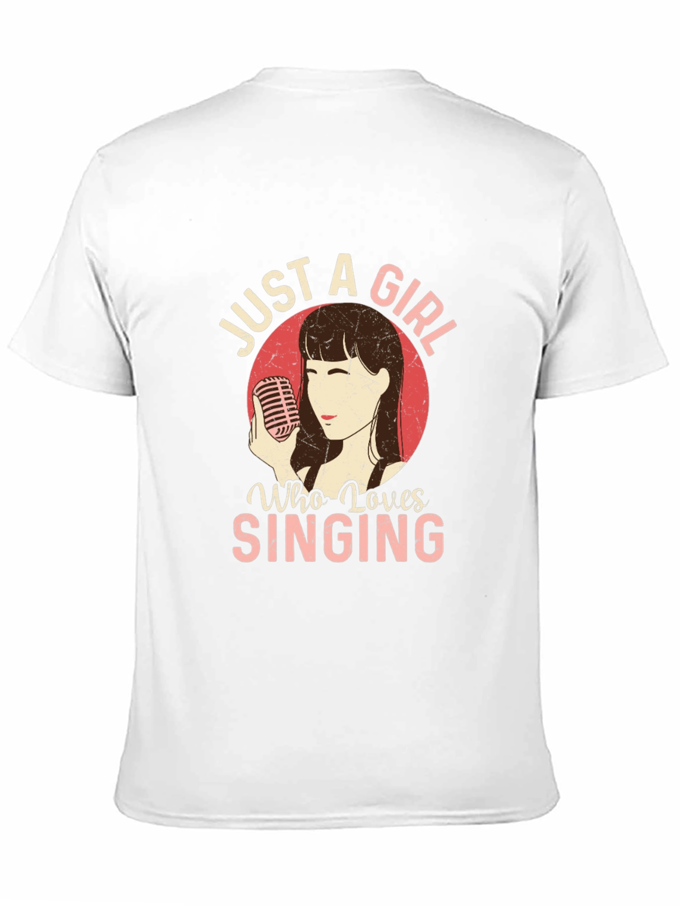 Just a Girl Who Loves Singing Black T-Shirt