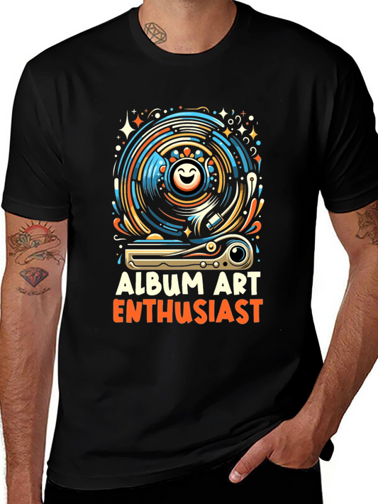 Album Art Enthusiast Graphic Tee
