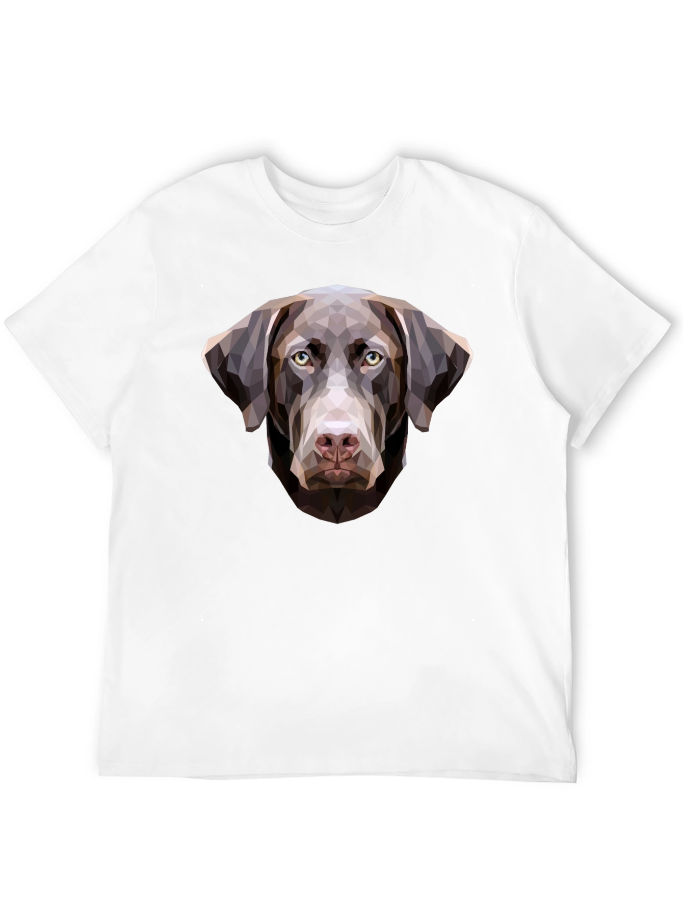 Geometric Dog T-Shirt - Unique Labrador Design