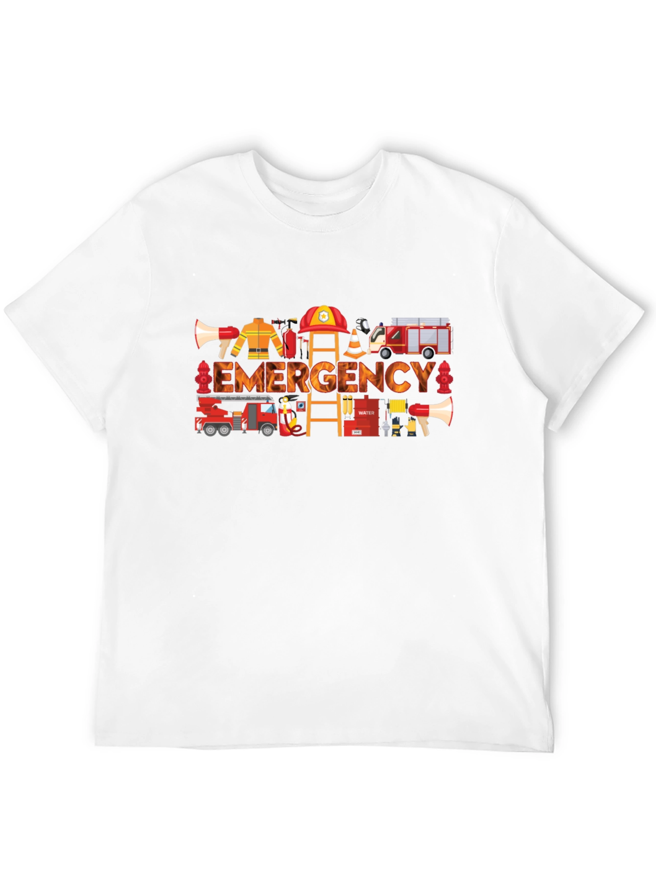 Emergency Firefighter Graphic Tee