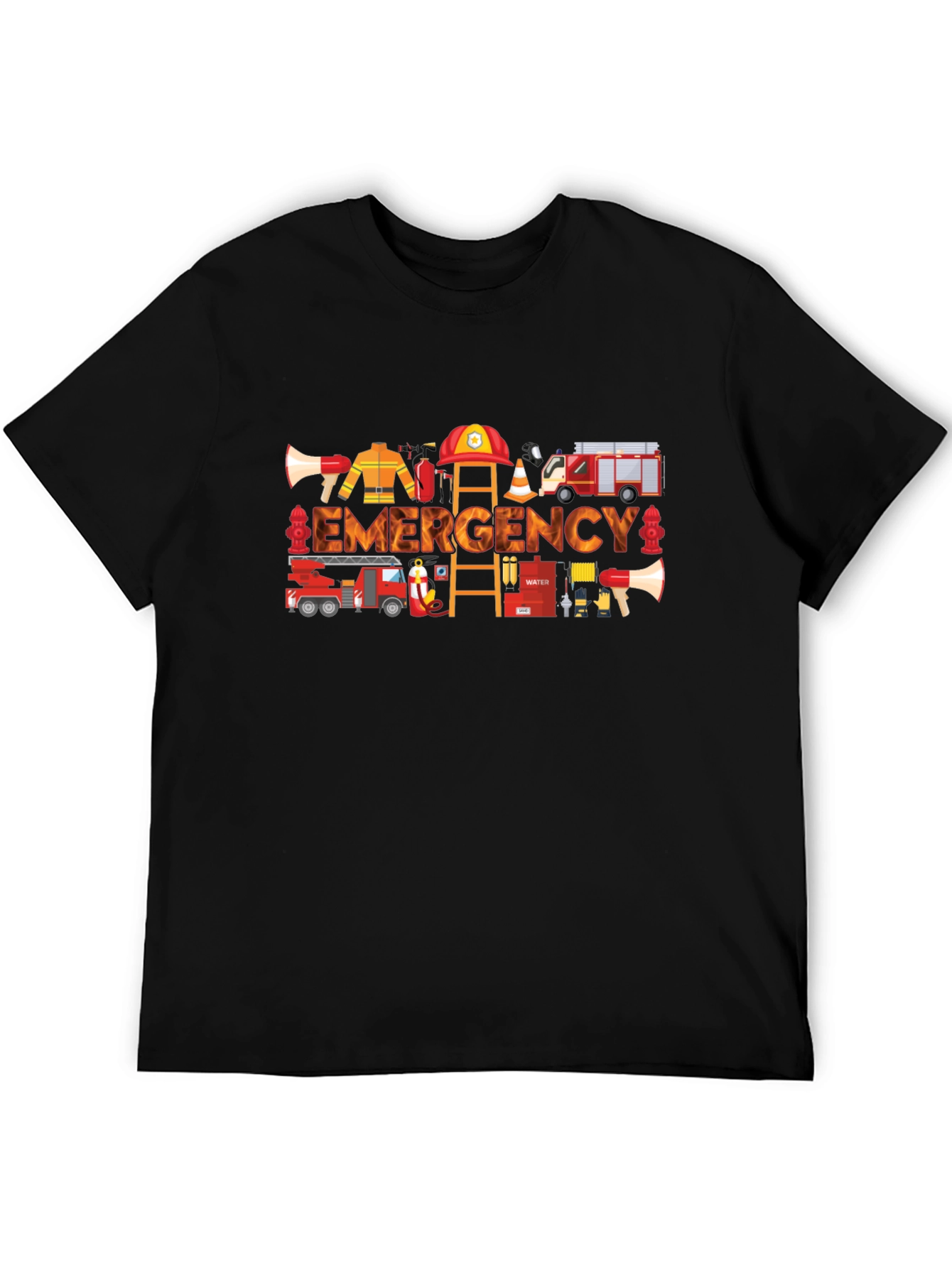 Emergency Firefighter Graphic Tee