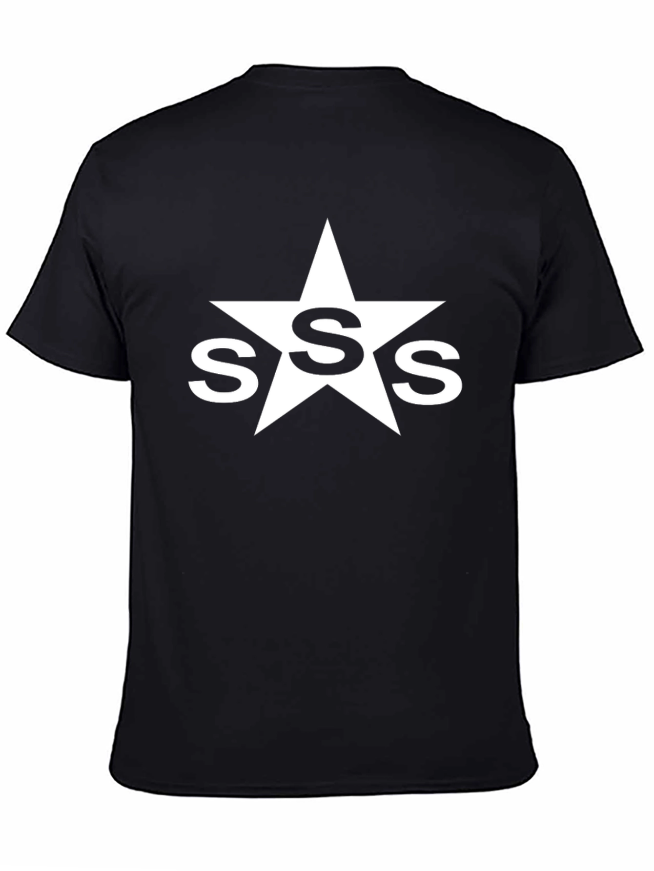 SSS Star Graphic Tee - Black Cotton T-Shirt