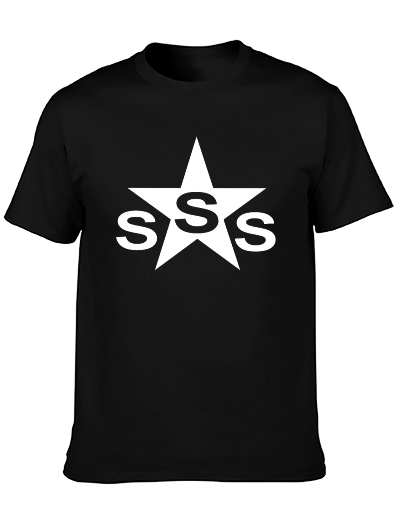 SSS Star Graphic Tee - Black Cotton T-Shirt