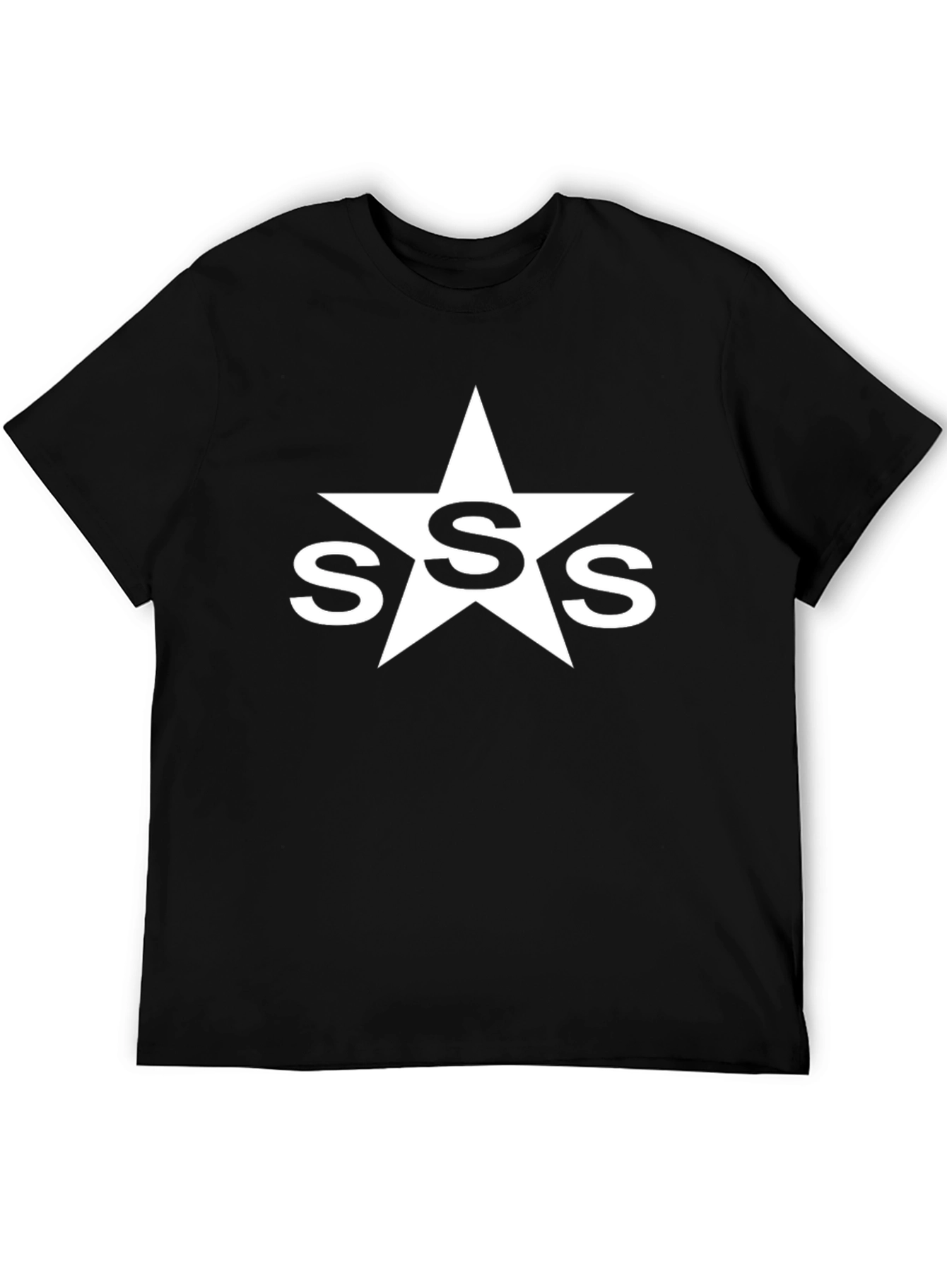 SSS Star Graphic Tee - Black Cotton T-Shirt