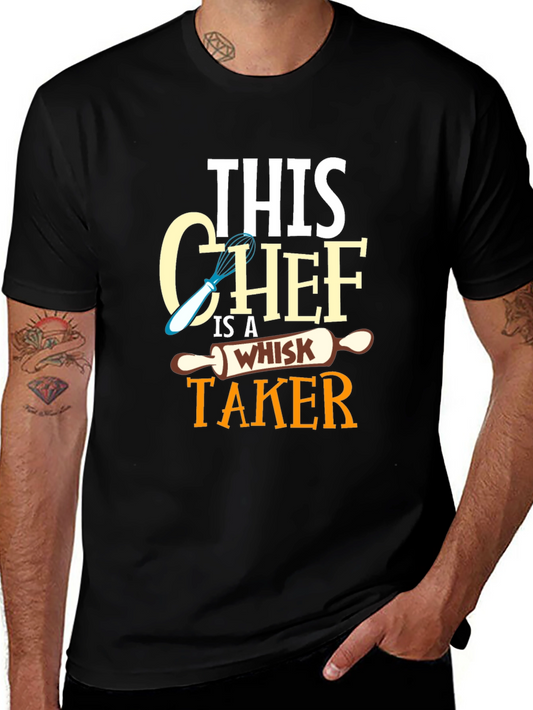 Whisk Taker Chef Graphic T-Shirt