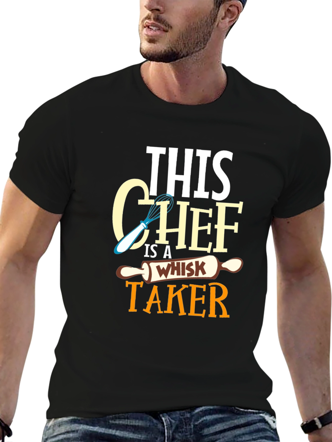 Whisk Taker Chef Graphic T-Shirt