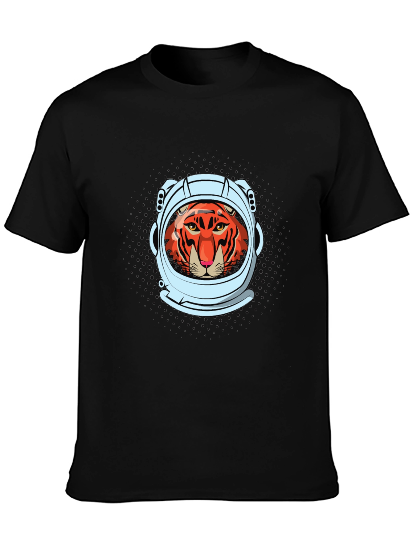 Tiger Astronaut Graphic Tee - Cool Space Cat Shirt