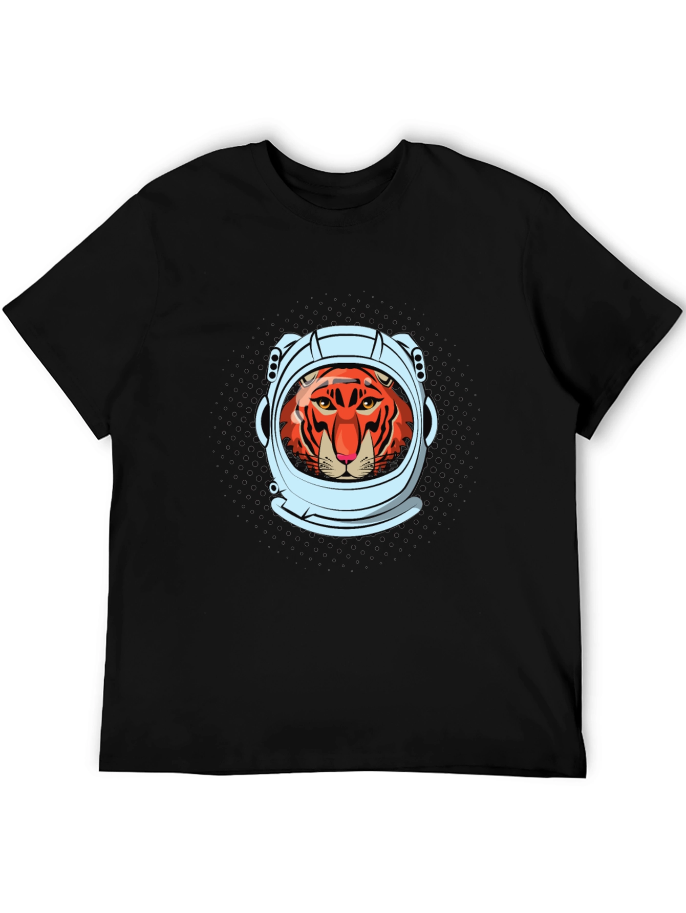 Tiger Astronaut Graphic Tee - Cool Space Cat Shirt