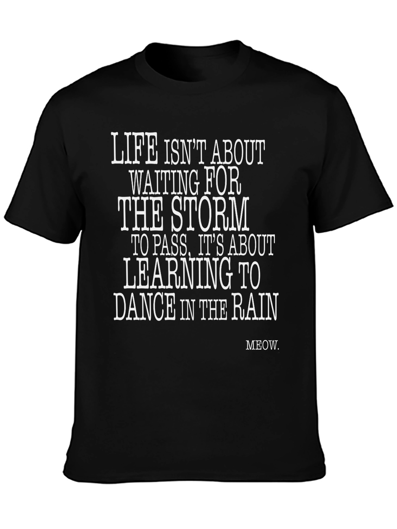 Dance in the Rain Graphic Tee - Black