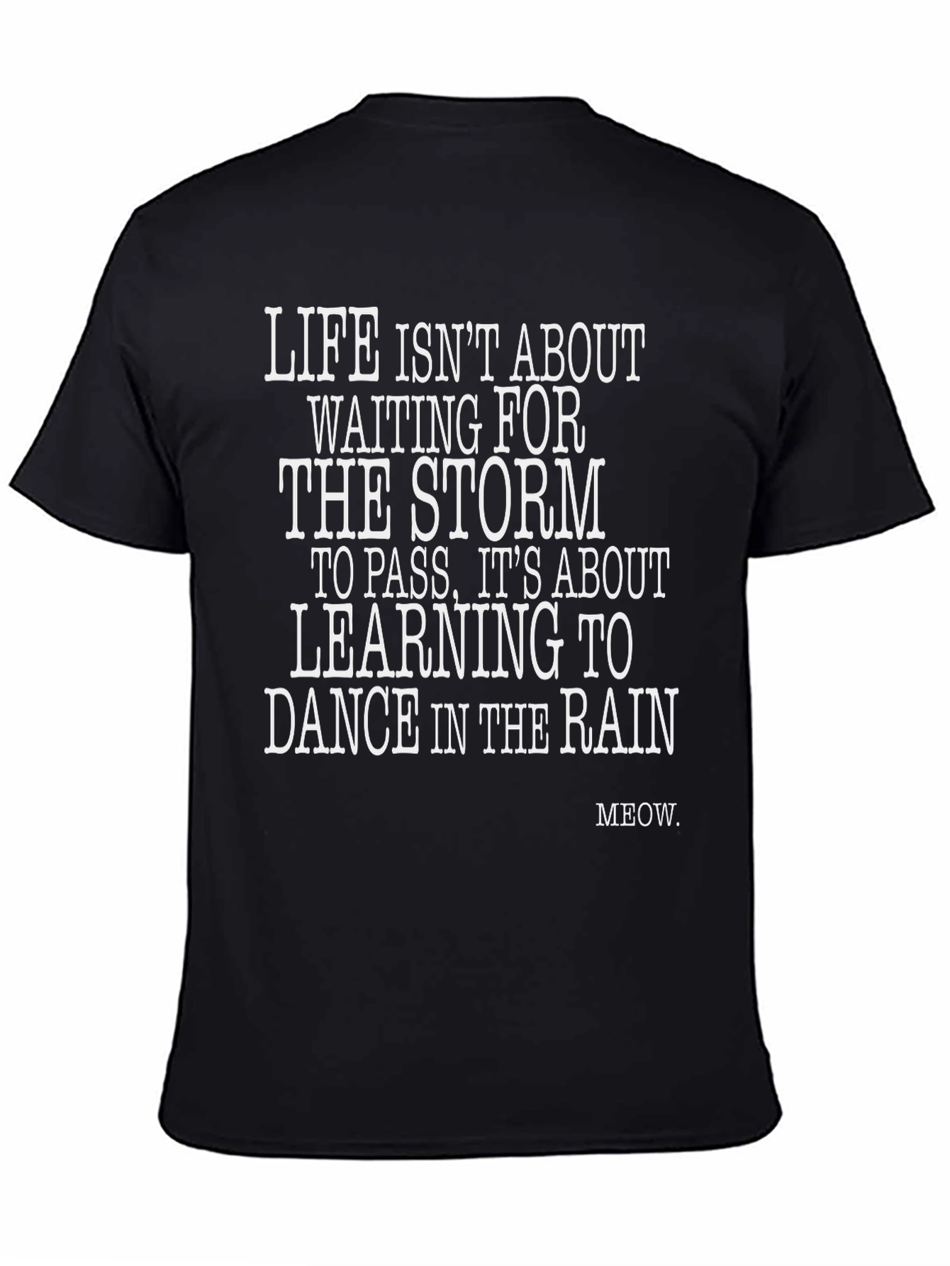Dance in the Rain Graphic Tee - Black