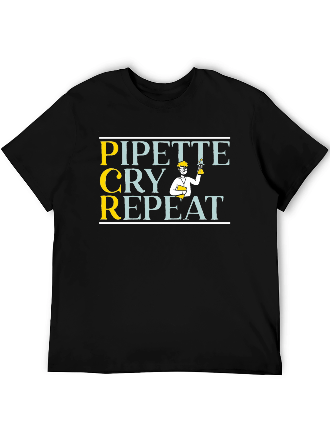 Pipette Cry Repeat Graphic T-Shirt
