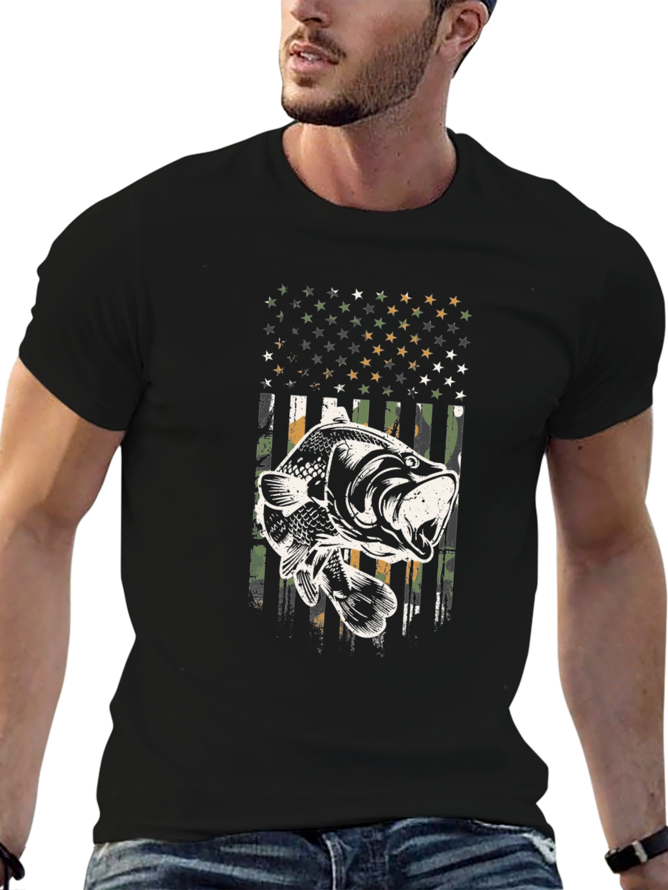 Fishing Flag Graphic Tee