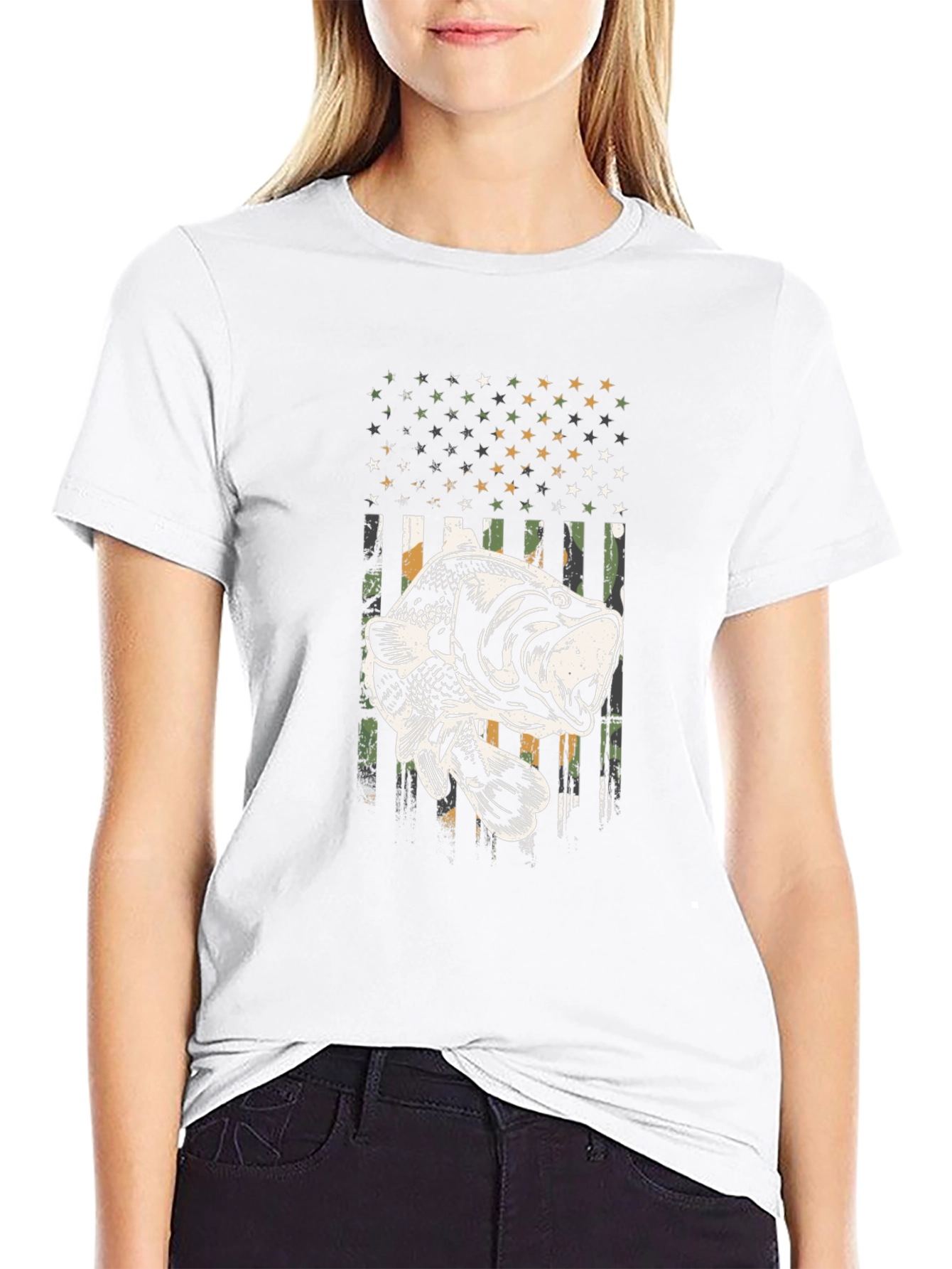 Fishing Flag Graphic Tee