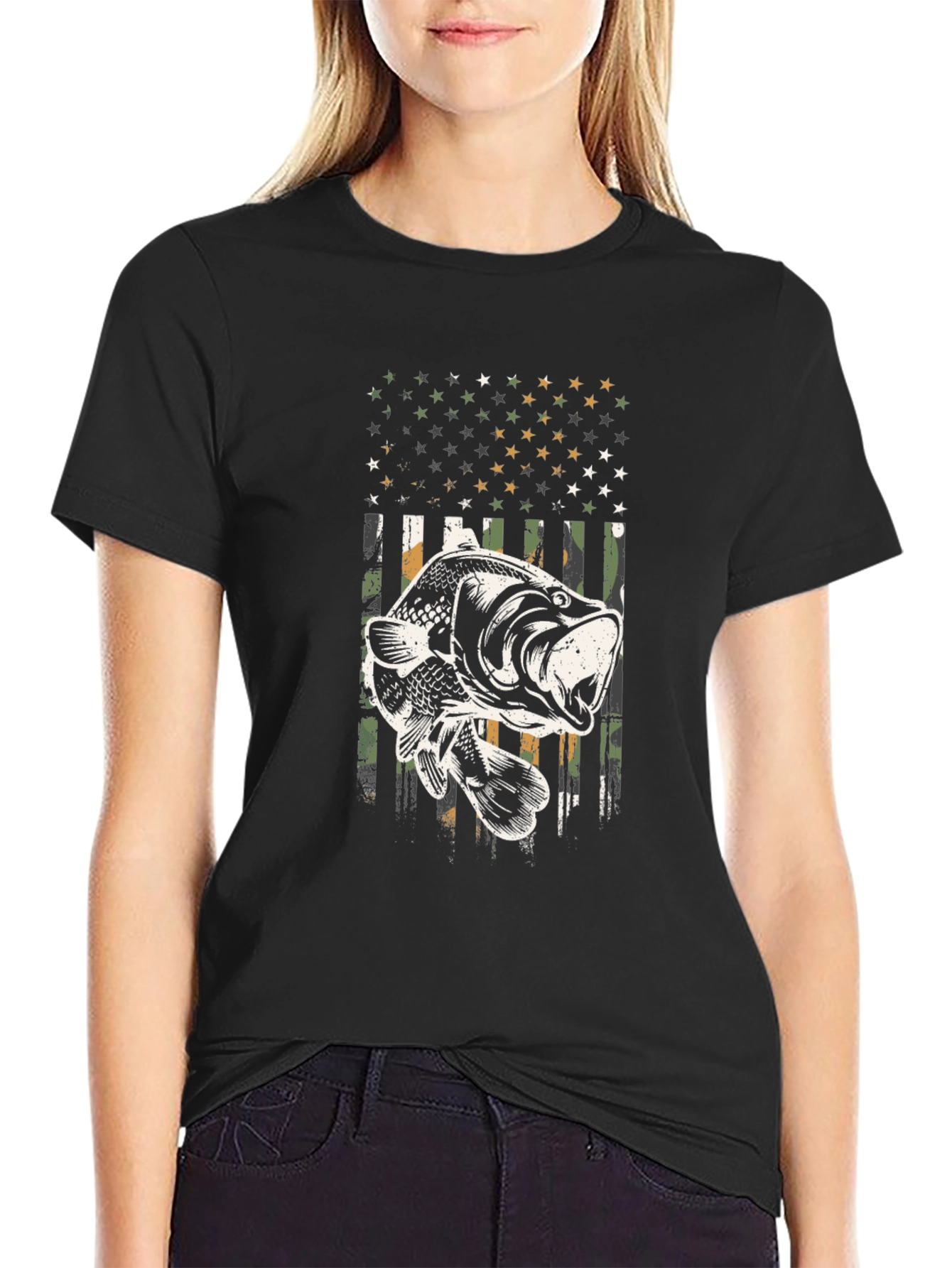 Fishing Flag Graphic Tee