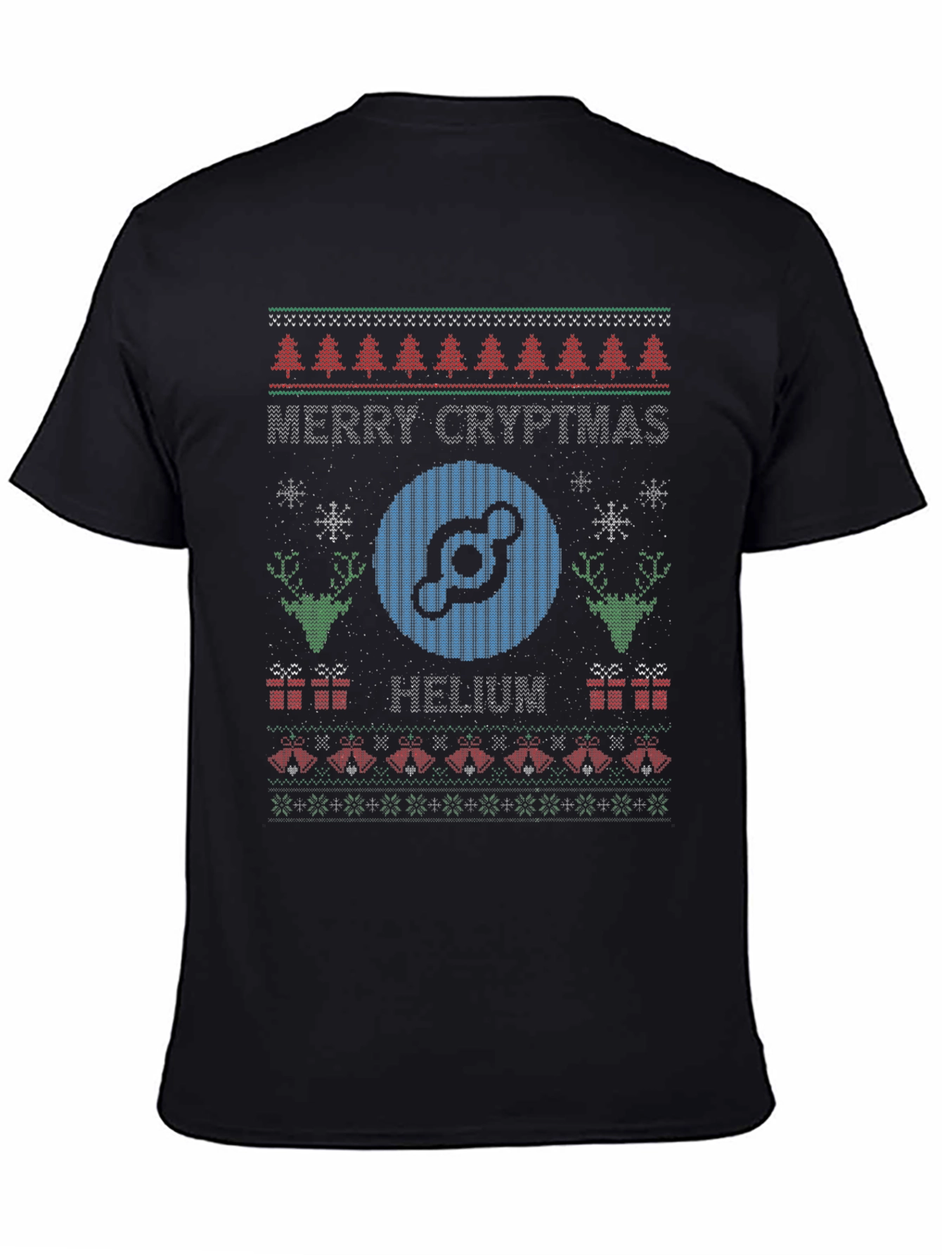 Merry Cryptmas Helium Ugly Christmas Sweater T-Shirt