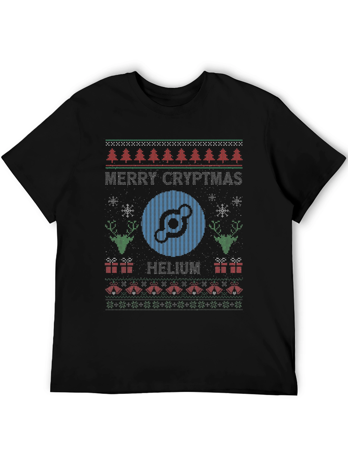 Merry Cryptmas Helium Ugly Christmas Sweater T-Shirt