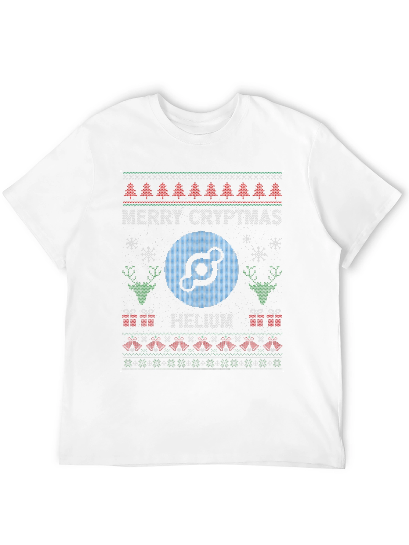 Merry Cryptmas Helium Ugly Christmas Sweater T-Shirt