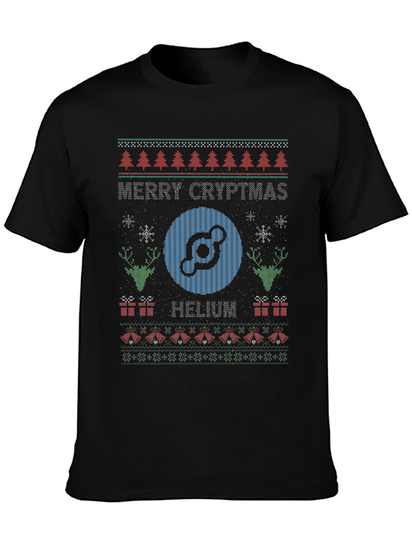 Merry Cryptmas Helium Ugly Christmas Sweater T-Shirt